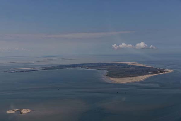 Borkum - Insel von oben