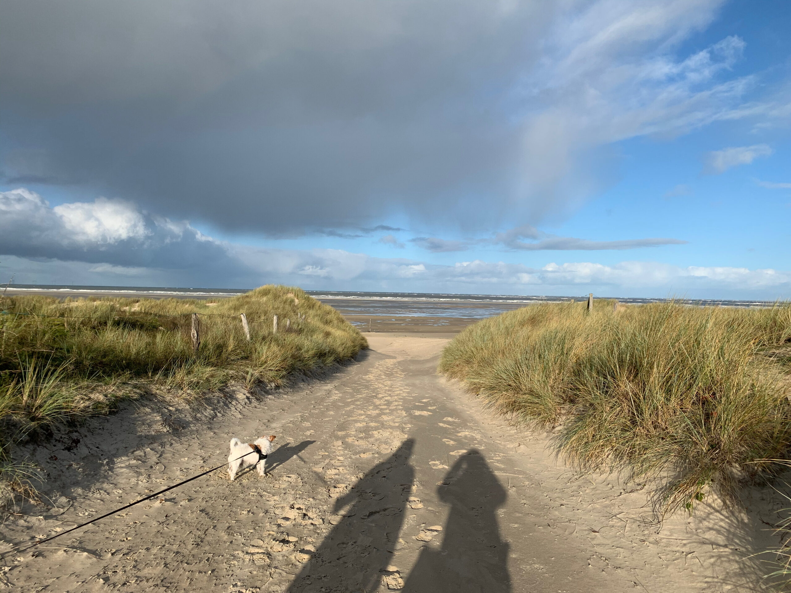 Borkumer Strand mit Blick auf die See